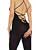 music legs Opaque Lace Up Back Crotchless Bodystocking