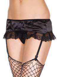 Garter Belt: Music Legs Lace And Satin Garter Skirt (size 27Kb)