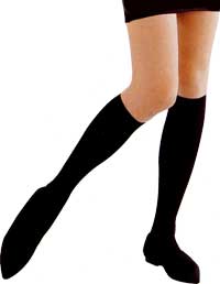 Knee Highs: Music Legs Semi-opaque Trouser Socks (size 30Kb)
