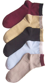 Ankle Highs: Propeds Ankle Cotton Socks with Scallop Top (size 40Kb)