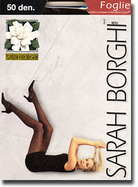 Fashion Pantyhose: Sarah Borghi Foglie Microfibre Print Tights 50d (size 47Kb)